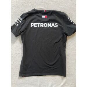Mercedes-AMG Womens Large T-Shirt Black Petronas F1 Racing Team Tommy Hilfiger